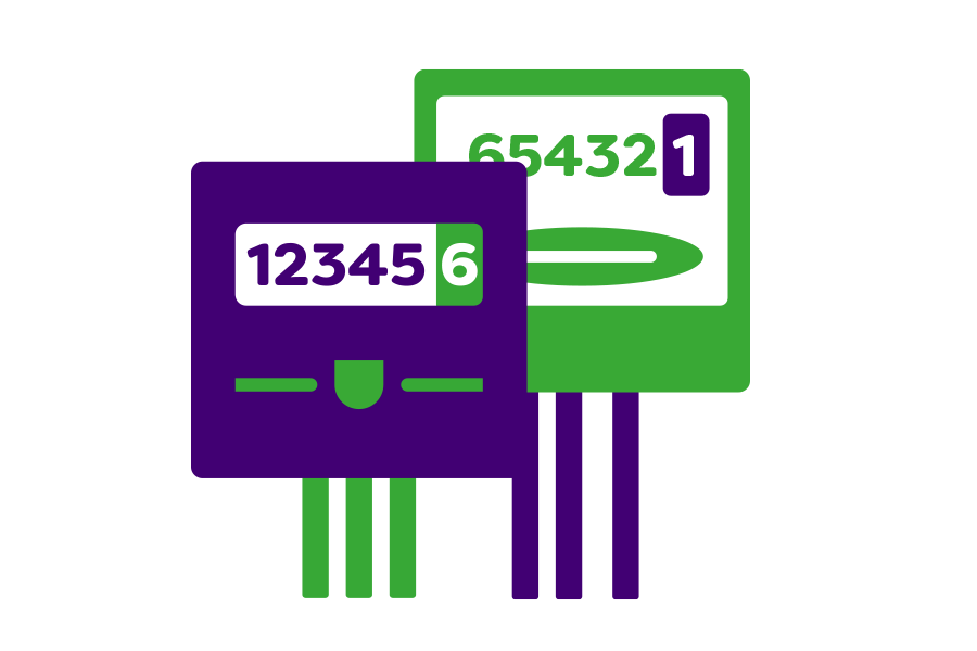 icoon analoge meterstanden