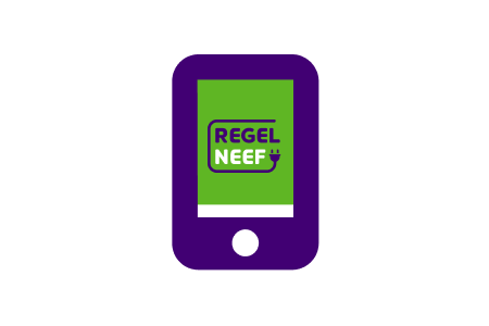 Icoon iphone met regelneef app
