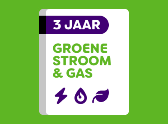 Icoon 3 jaar groene stroom en gas