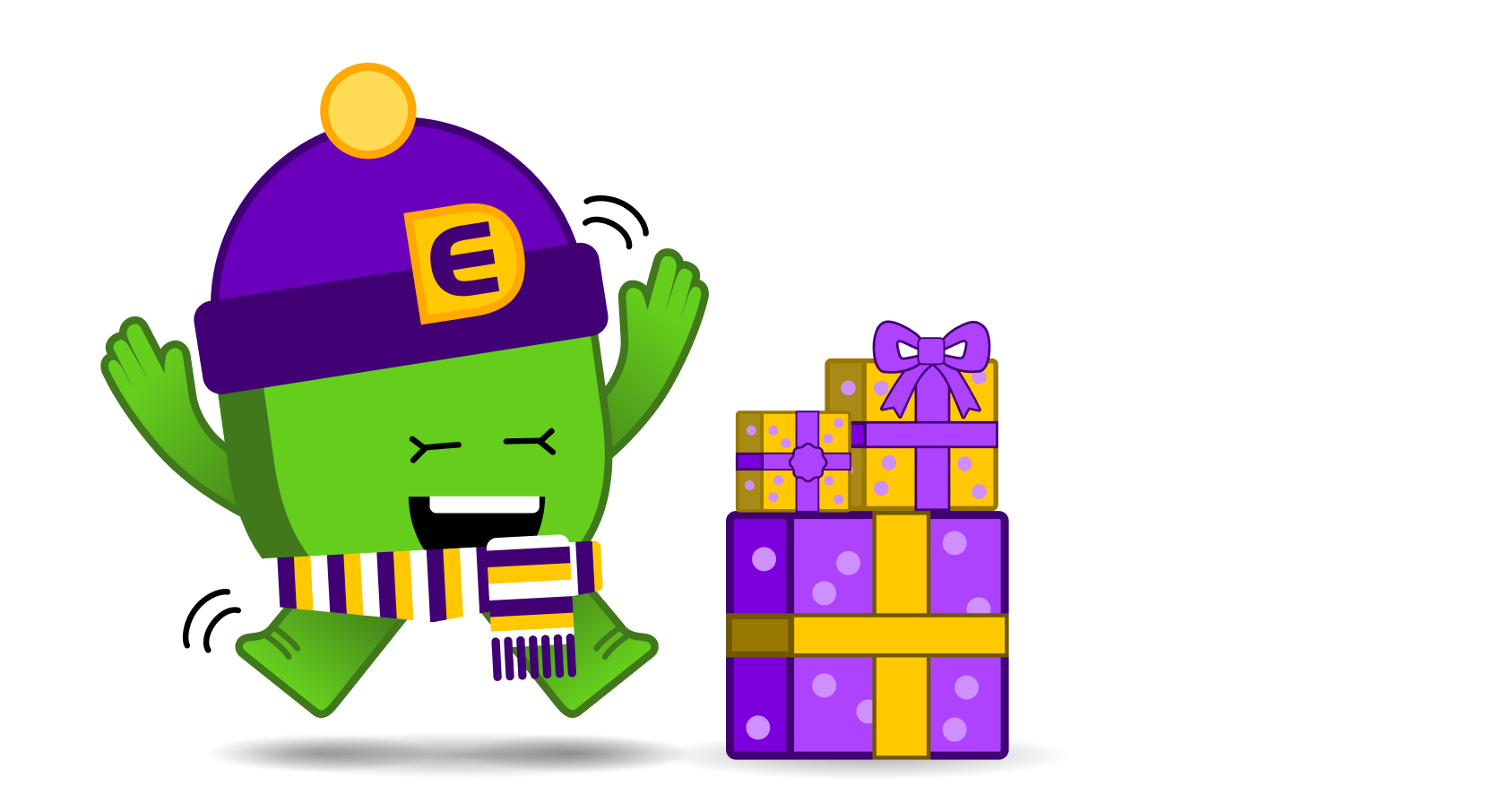 Afbeelding van Edje met cadeautjes, sfeerbeeld.