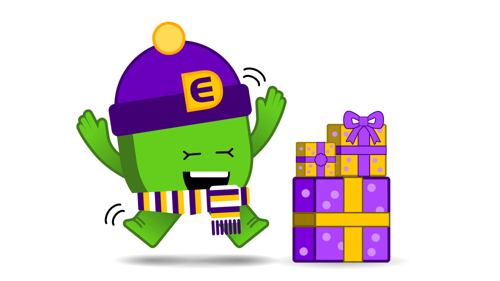 Afbeelding van Edje met cadeautjes, sfeerbeeld.